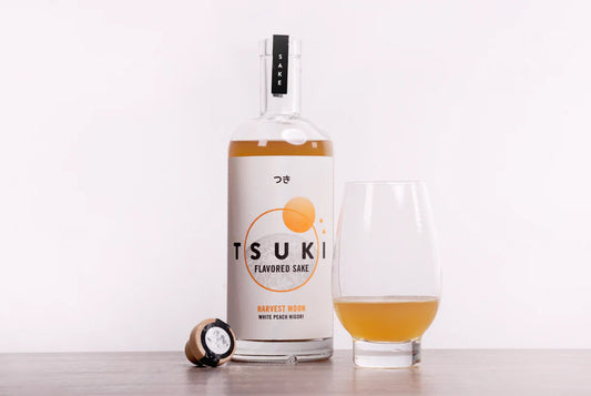 White Peach Nigori Sake Harvest Moon, Unfiltered Cloudy Sake