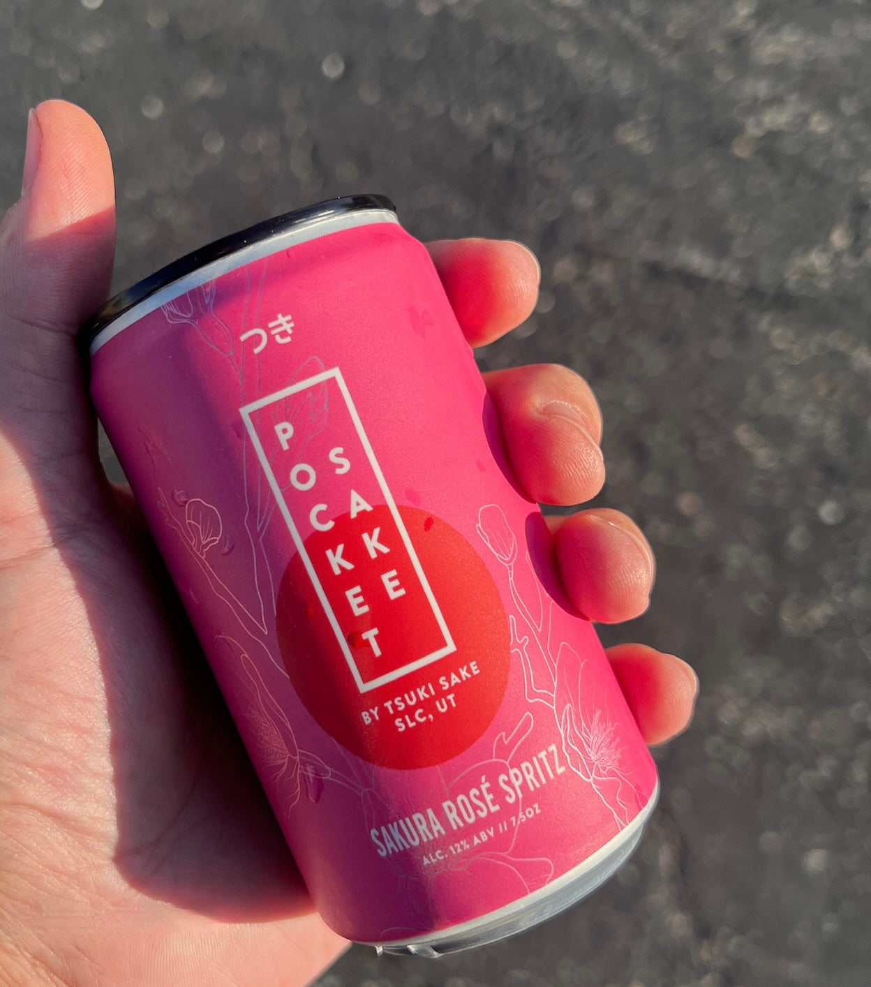 Pocket Sake by Tsuki: Sparkling Sake Sakura Rose Spritz