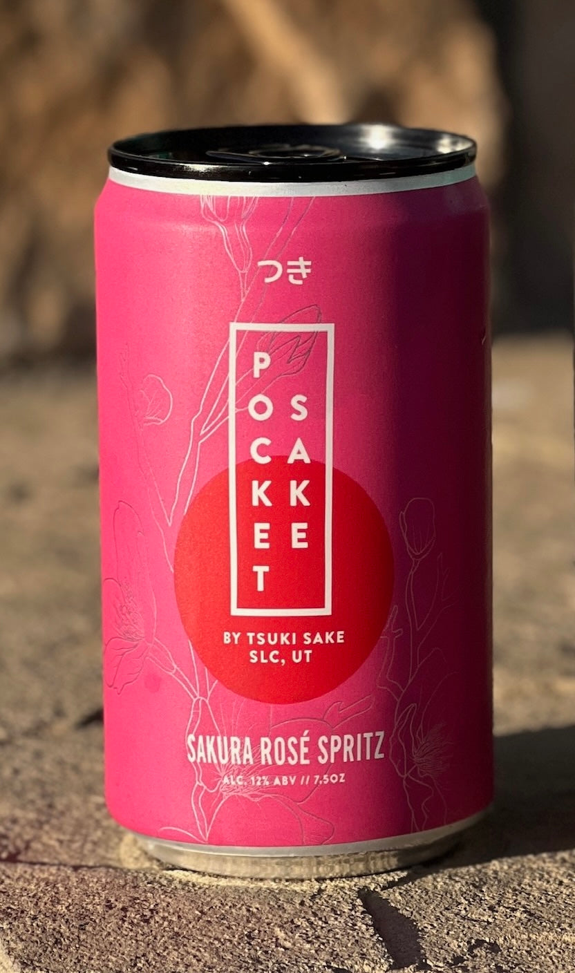 Pocket Sake by Tsuki: Sparkling Sake Sakura Rose Spritz